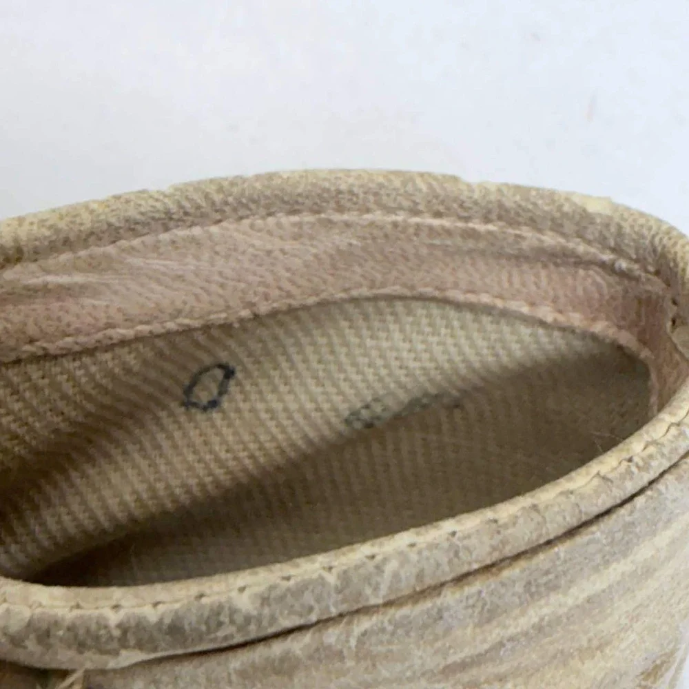 Antique Victorian Leather Baby Shoes Lot 2 Pairs Primitive Button Booties Cream